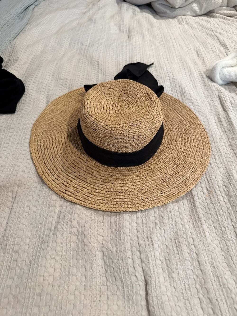 Scala Collezione 100% Handcrafted Raffia Wide Brim Straw Sun Hat